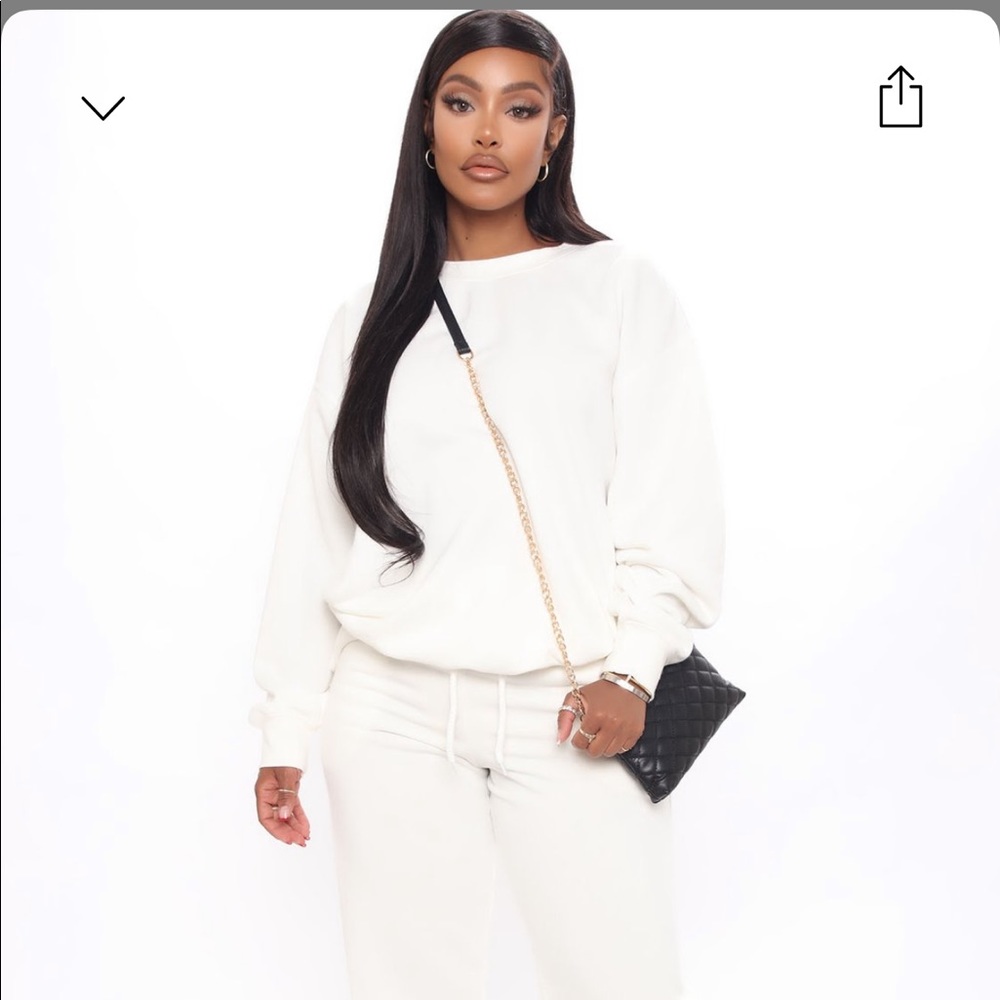 No Side Chick Mineral Wash Pullover And Jogger Set